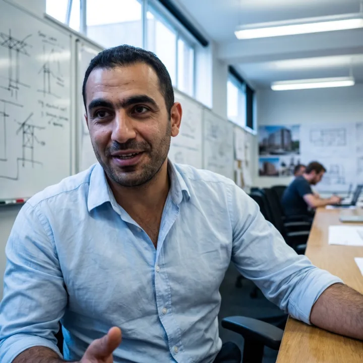 Portrait of Samir, Civil engineer
